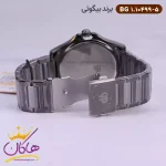 قفل ساعت بیگوتی مردانه فلزی فول تایم صفحه مشکی کد BG.1.10499-5
