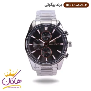 ساعت بیگوتی مردانه فلزی نقره ای فول تایم کد BG.1.10506-4