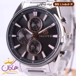 ساعت بیگوتی مردانه فلزی نقره ای فول تایم کد BG.1.10506-4 نمای نزدیک