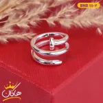 انگشتر استیل زنانه طرح میخ