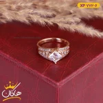 انگشتر استیل زنانه تمام نگین xp772/6