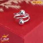 انگشتر استیل زنانه سه لاین