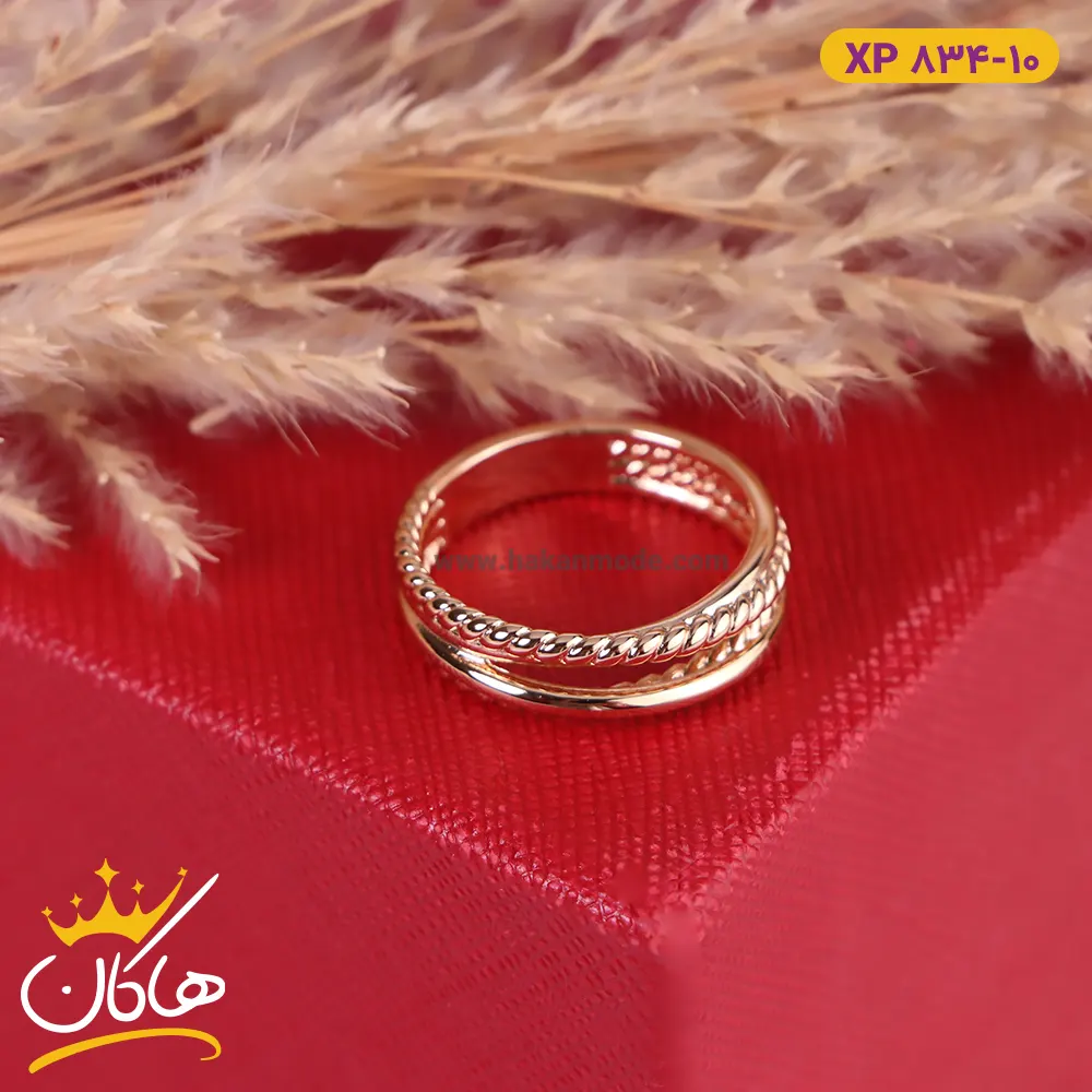 انگشتر استیل زنانه چند لایه xp834/10 انگشتر استیل زنانه چند لایه xp834/10