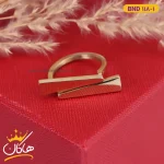 انگشتر استیل زنانه ساده طلایی