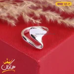 انگشتر استیل زنانه جذاب نقره ای