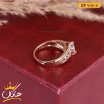 انگشتر استیل زنانه تمام نگین xp772/6