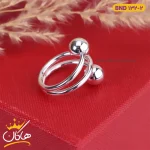 انگشتر استیل زنانه سه لاین