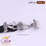 قفل ساعت کارتیر مردانه بند چرم مشکی قاب فول نگین 2878/2