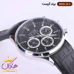 ساعت کرست بند چرمی مردانه 6711/7 از نمای بغل