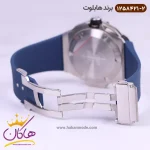 ساعت هابلوت مردانه بند رابر سورمه ای فضایی 1258421/2 نمای باز قفل
