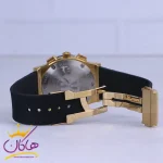قفل ساعت هابلوت مردانه بند رابر صفحه مشکی کرنوگراف 888/121