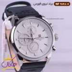 صفحه ساعت نیوی فورس مردانه بند چرمی فول تایم 9148/6