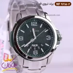 صفحه‌ی ساعت نیوی فورس مردانه فلزی نقره ای صفحه سبز 9215/2