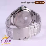 بند ساعت نیوی فورس مردانه فلزی نقره ای صفحه سبز 9215/2