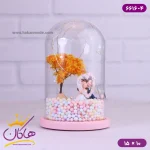 حباب شیشه ای چراغ دار زوج