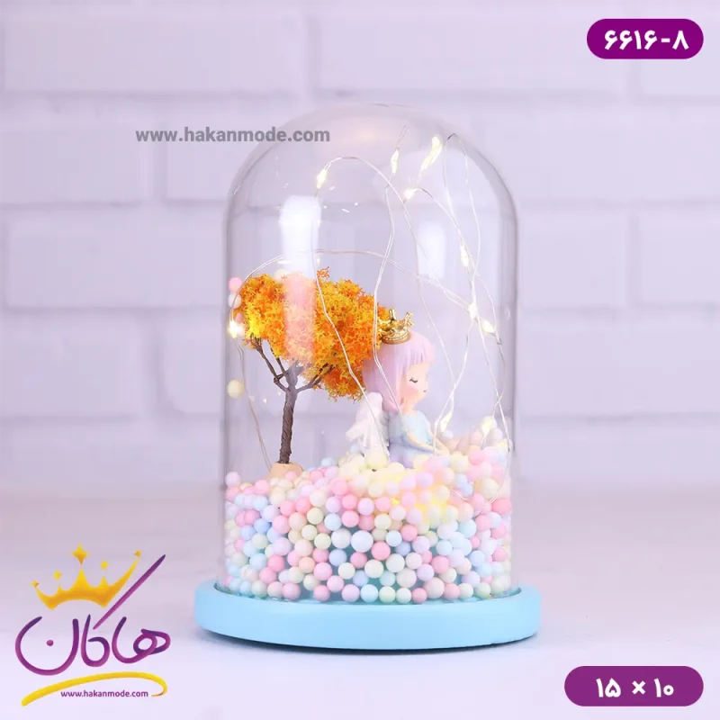 حباب شیشه ای چراغ دار فرشته