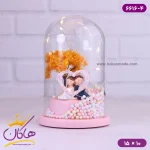 حباب شیشه ای چراغ دار زوج