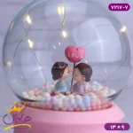 گوی چراغ دار دختر و پسر
