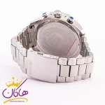 بند ساعت دیزل مردانه نقره‌ای شاخدار کد 555/9