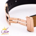 ساعت هابلوت مردانه اسکلتون کرنوگراف قاب رزگلد 888/44 نمای باز قفل