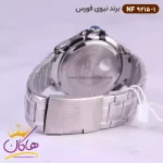 بند ساعت نیوی فورس مردانه فلزی نقره ای صفحه سفید 9215/1