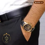 ساعت نوادا مردانه بند چرمی کرنوگراف G1262/2 نمای روی دست