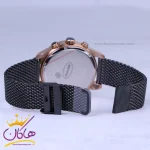 ساعت جی جی پولو فلزی بند حصیری مشکی مردانه 4064/4