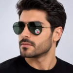 عینک آفتابی ری بن مردانه فریم خلبانی مشکی RB 3026/20 - تصویر 6