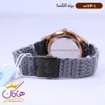 بند ساعت الکسا مردانه فلزی مشکی رزگلد 0074/1