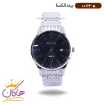 ساعت الکسا مردانه فلزی صفحه مشکی 0074/5