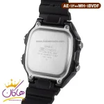 پشت صفحه ساعت کاسیو مردانه رابر مشکی دیجیتالی AE-1200WH-1BVDF