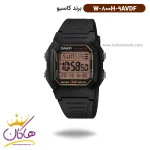 ساعت کاسیو مردانه رابر مشکی دیجیتالی W-800HG-9AVDF
