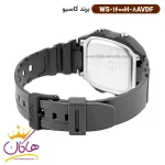 قفل ساعت کاسیو مردانه رابر مشکی دیجیتالی WS-1600H-8AVDF