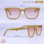 ابعاد عینک آفتابی جنتل مانستر زنانه سبز زیتونی ojo/4