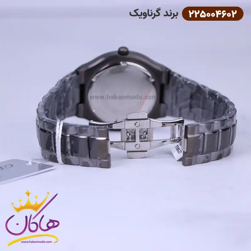 قفل ساعت گرناویک مردانه فلزی مشکی 225004602