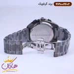 قفل ساعت گرناویک مردانه فلزی تمام دودی کرنوگراف 469004602