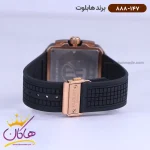 ساعت هابلوت مردانه بند رابر اسکلتون کرنوگراف 888/147 نمای بسته قفل