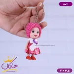 جاکلیدی عروسکی زمستانه سرخابی