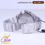 قفل ساعت سرجیو تاچینی مردانه فلزی صفحه مشکی کرنوگراف ST 1.10411/1