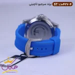 قفل ساعت سرجیو تاچینی مردانه بند رابر آبی St 1.10427/4