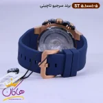 قفل ساعت سرجیو تاچینی مردانه بند رابر سورمه ای ST 5.10001/5