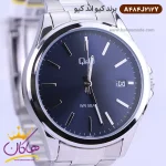 صفحه ساعت کیو اند کیو مردانه فلزی نقره ای A484J212Y
