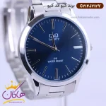 صفحه ساعت کیو اند کیو مردانه فلزی صفحه سورمه ای C214J212Y