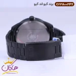 بند ساعت کیو اند کیو مردانه فلزی تمام مشکی C23A-003PY