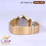 بند ساعت کیو اند کیو مردانه استیل طلایی C62A-003PY