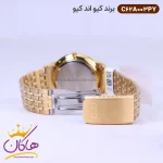 قفل ساعت کیو اند کیو مردانه استیل طلایی C62A-003PY