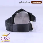 بند ساعت کیو اند کیو مردانه فلزی تمام مشکی Q28B-004PY