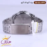 بند ساعت کیو اند کیو مردانه فلزی صفحه فیروزه ای Q60A-002PY