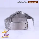 بند ساعت کیو اند کیو مردانه فلزی صفحه سبز Q60A-003PY