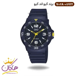 ساعت پسرانه کیو اند کیو سورمه ای V02A-016VY